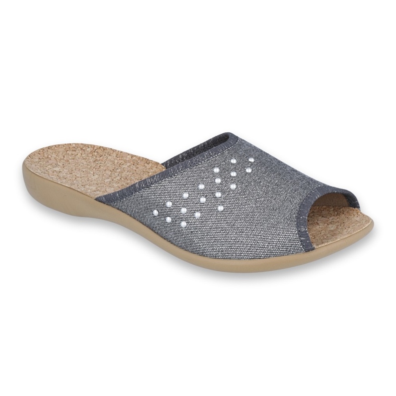 Sapatos femininos Befado pu 254D106 cinza 1