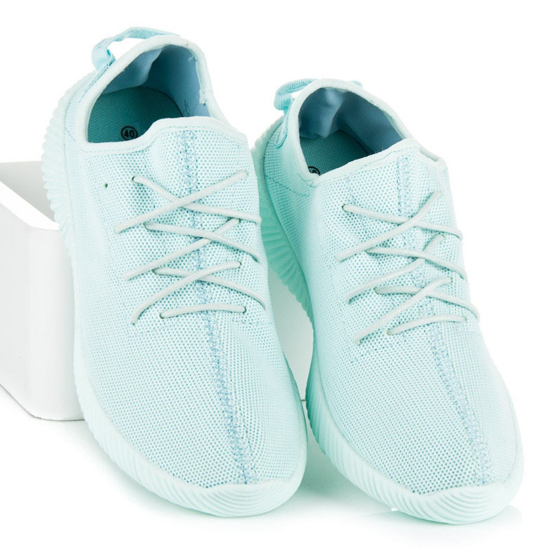 Vices Calçado têxtil com cordões azul 2