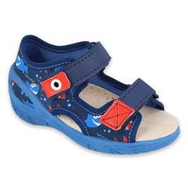 Sapatos infantis Befado pu 065P129 azul marinho azul 1