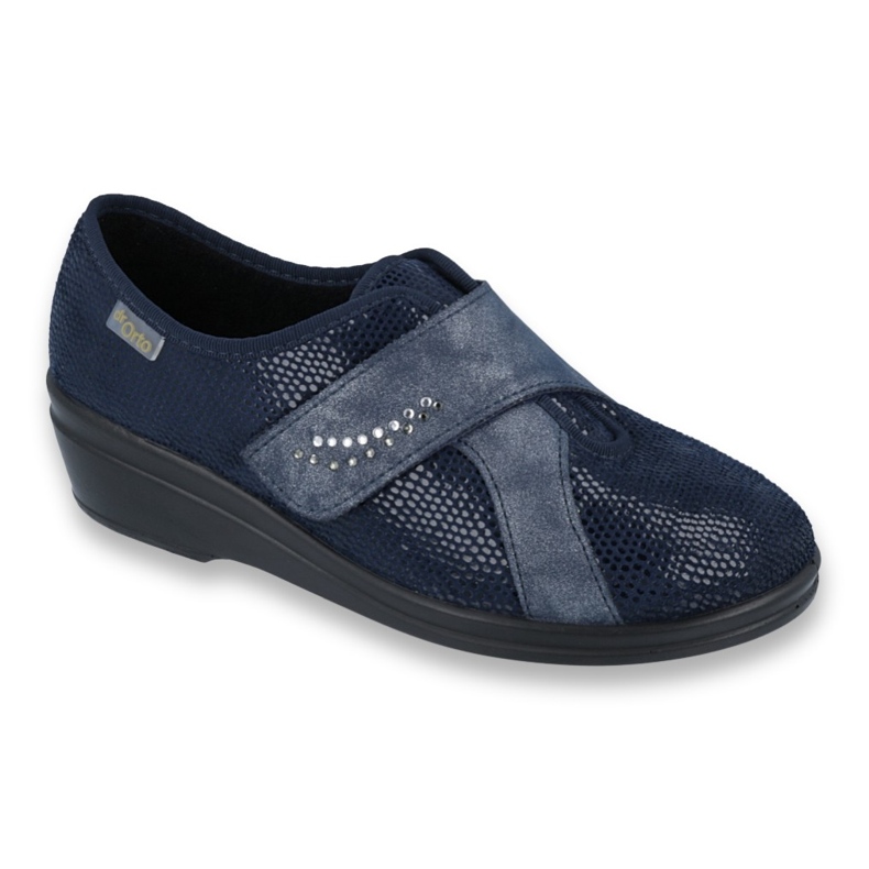 Sapatos femininos Befado pu 032D001 azul marinho 1