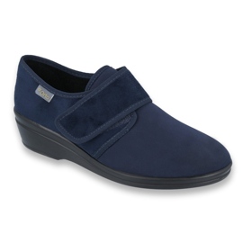 Sapatos femininos Befado pu 033D001 azul marinho 1