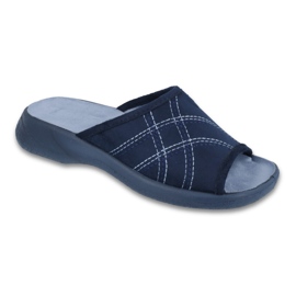 Sapatos femininos Befado pu 442D147 azul 1