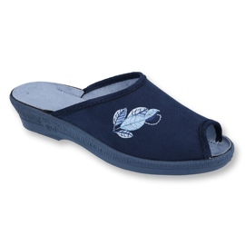 Sapatos femininos Befado pu 581D194 azul marinho 1