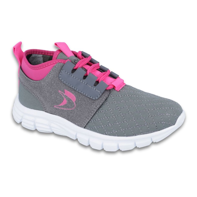 Calçados infantis Befado até 23 cm 516Y032 rosa cinza 1