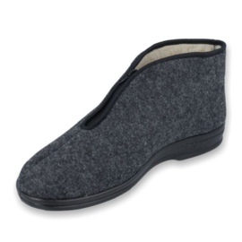 Sapatos masculinos Befado pu 100M047 cinza 2