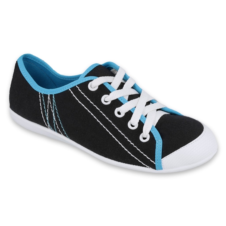 Sapatos juvenis Befado 248Q019 preto azul 1