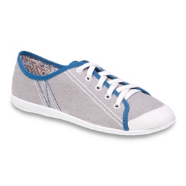 Sapatos juvenis Befado 248Q020 azul cinza 1