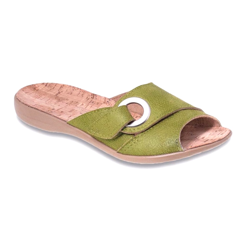 Sapatos femininos Befado pu 265D008 verde 1