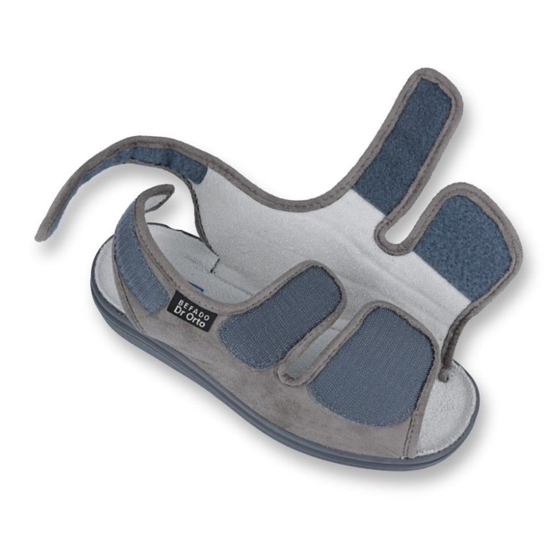 Sapatos masculinos Befado pu 733M006 cinza 1