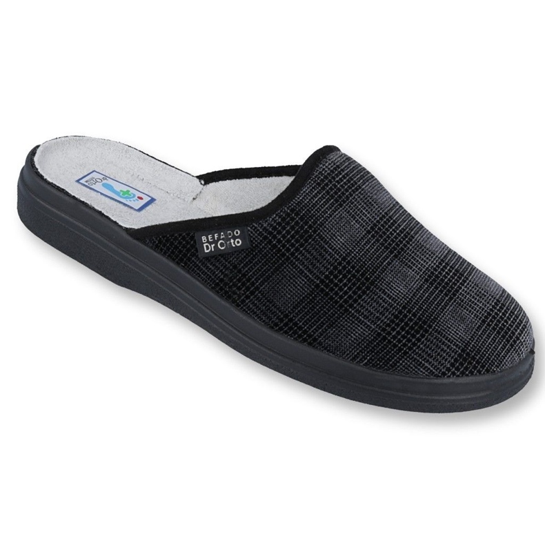 Calçado masculino Befado pu 125M011 preto cinza 1