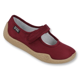 Sapatos femininos de Befado Pu-Young 197D003 Borgonha vermelho 1