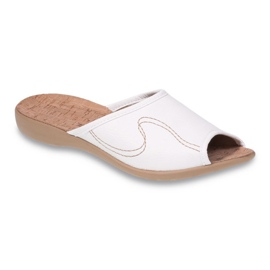 Sapatos femininos Befado pu 254D058 branco 1