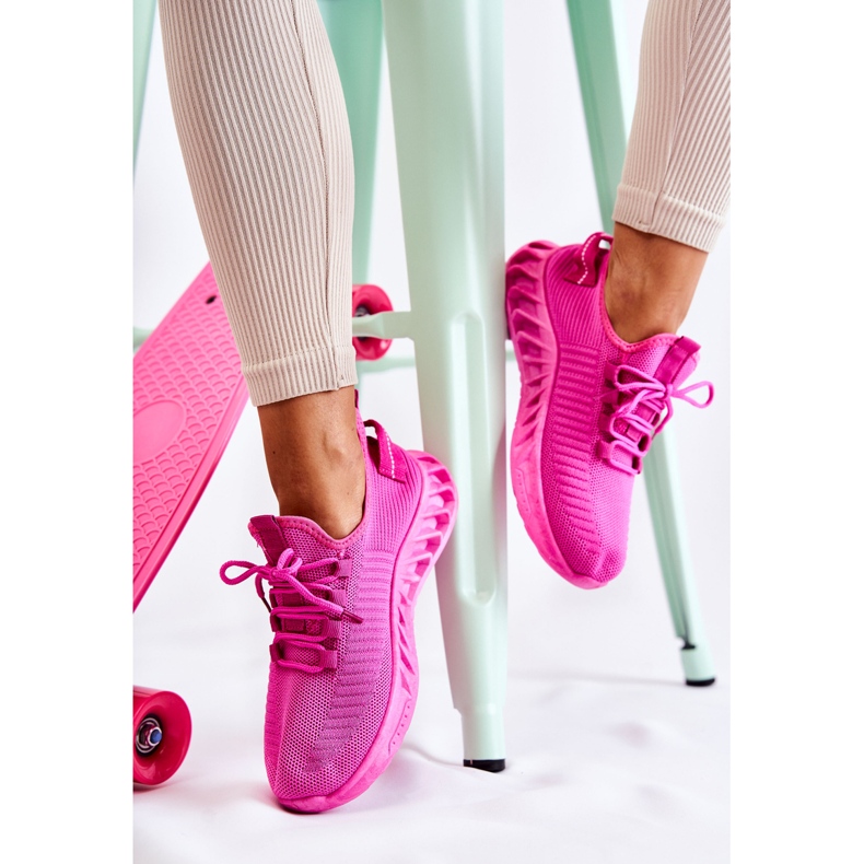 FM1 Tênis esportivo feminino rosa Lenney 2