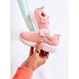 FR1 Tênis esportivo infantil com velcro rosa Lexy 1