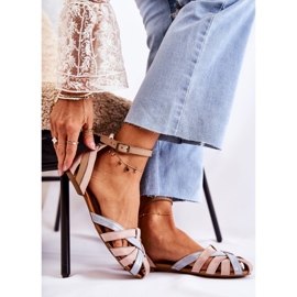 Sandálias Femininas de Couro Maciejka 01924-15 Rosa 1