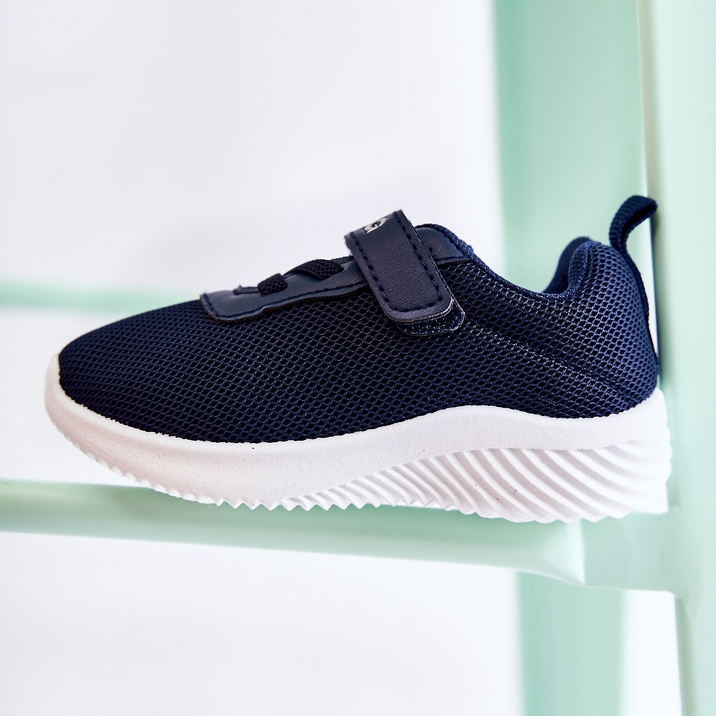 FR1 Tênis esportivo infantil com velcro azul Lexy 2