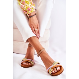 Sandálias femininas da moda Maciejka L4953-04 multicoloridas bege multicolorido 2