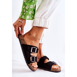 FB1 Chinelos pretos femininos Misandei 1