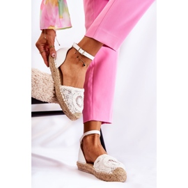 PS1 Sandálias femininas Alpargatas a céu aberto Murillo branco 2