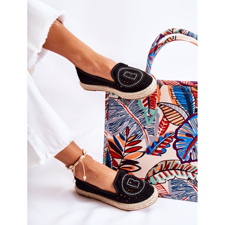 S.Barski Alpercatas Femininas Meredith Black Openwork Slip-on preto 2 S.Barski Alpercatas Femininas Meredith Black Openwork Slip-on preto 2