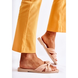 PG1 Chinelos femininos de camurça nude camurça da moda bege rosa 2