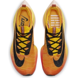 Tênis de corrida Nike Air Zoom Alphafly Next% Flyknit M DO2407-728 preto laranja amarelo 1