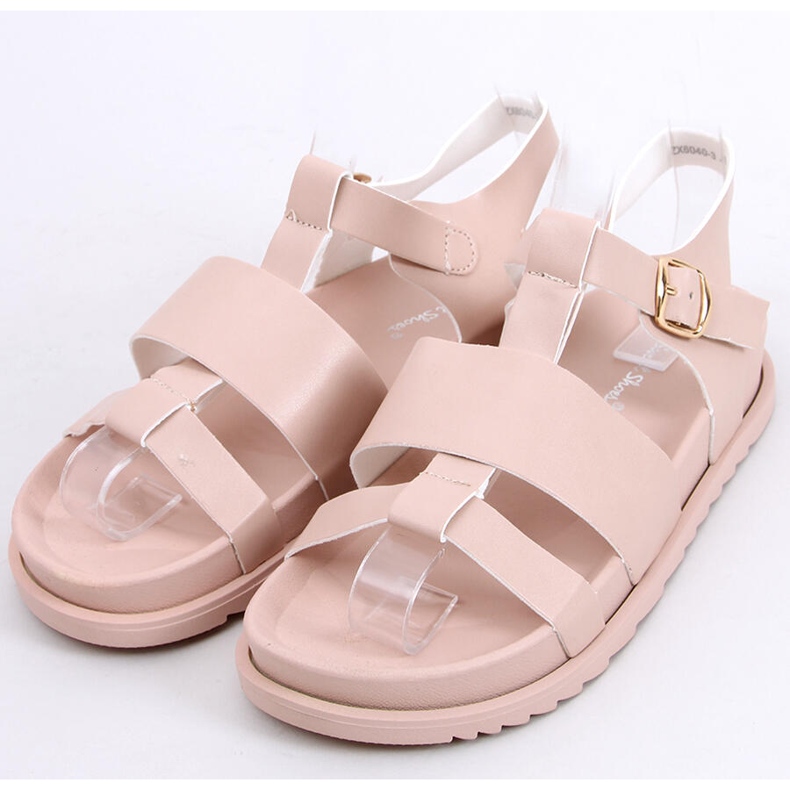 Sandálias femininas Patsy Nude bege rosa 1