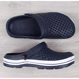 NEWS chinelos de espuma vazada azul marinho 1