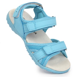 Sandália infantil de velcro azul American Club 1
