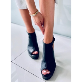 Sandálias na plataforma Rome Black preto 1