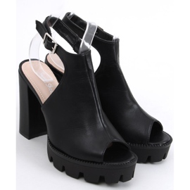 Sandálias na plataforma Rome Black preto 2