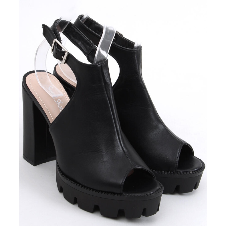 Sandálias na plataforma Rome Black preto 2
