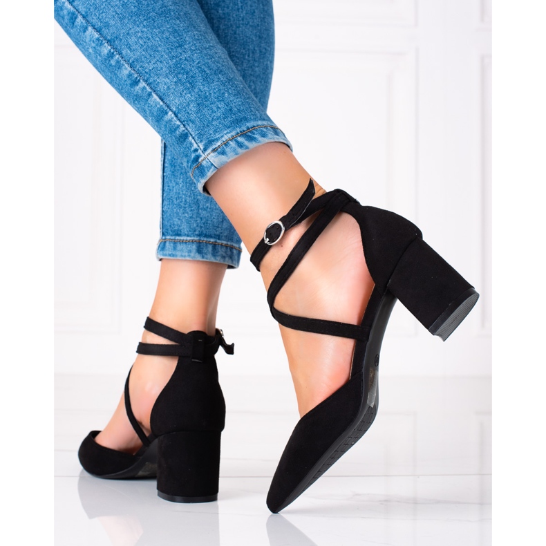 SHELOVET Bombas pretas na moda preto 1