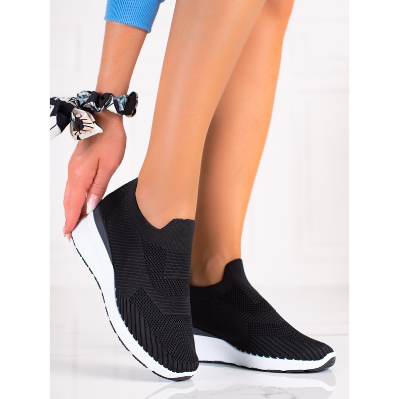 SHELOVET Sapatos de cunha preto 1