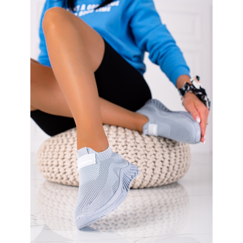 SHELOVET Calçados Esportivos Slip-on cinza 2