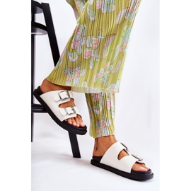 PJ1 Chinelos brancos femininos clássicos Weston 1