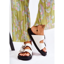 PJ1 Chinelos brancos femininos clássicos Weston 2