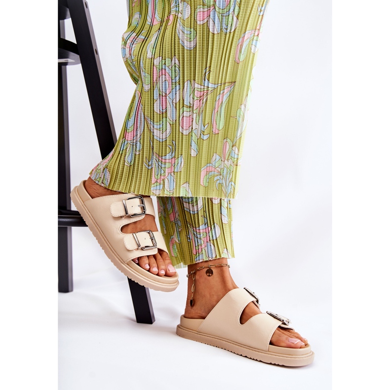 PJ1 Sandálias femininas clássicas bege Weston 1