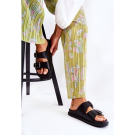 PJ1 Chinelos pretos femininos clássicos Weston 2