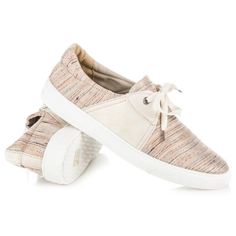 Kylie Tênis com padrão étnico castanho 1