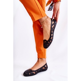 PH1 Bailarinas femininas de borracha preta Indila preto 1