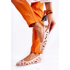 PH1 Bailarinas femininas Nude Indila de borracha bege 1