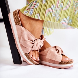 PG1 Chinelos na plataforma rosa tão confortável 1