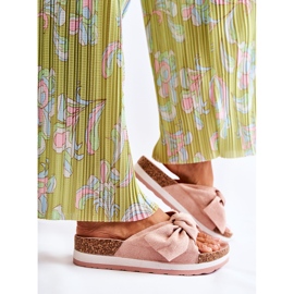 PG1 Chinelos na plataforma rosa tão confortável 2