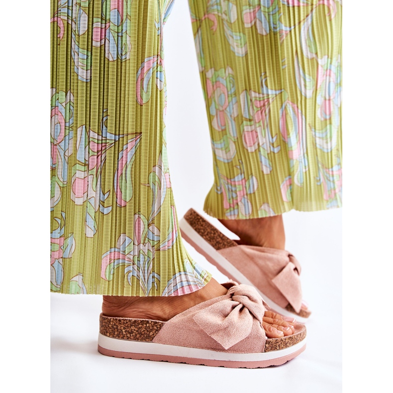 PG1 Chinelos na plataforma rosa tão confortável 2