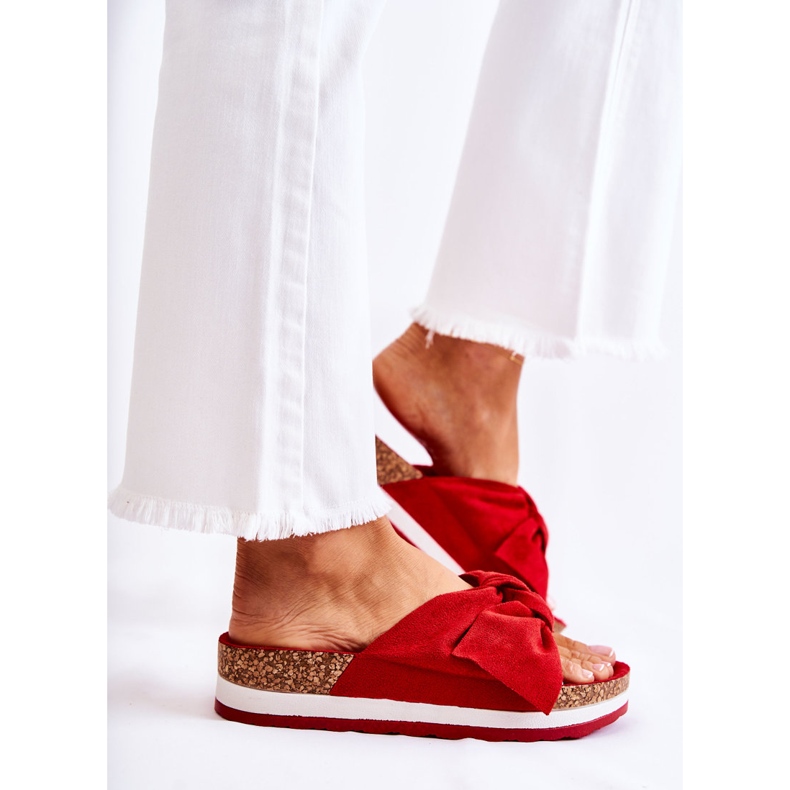 PG1 Chinelos na plataforma vermelha tão confortável vermelho 1