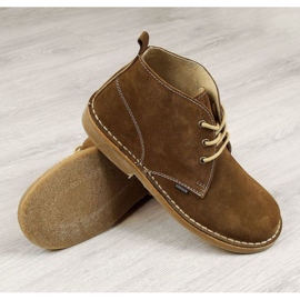 BM Botas masculinas de couro M Gregor marrom castanho 1