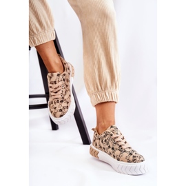 PS1 Tênis Feminino Tênis Esportivo W Estampado Anverso Bege 1