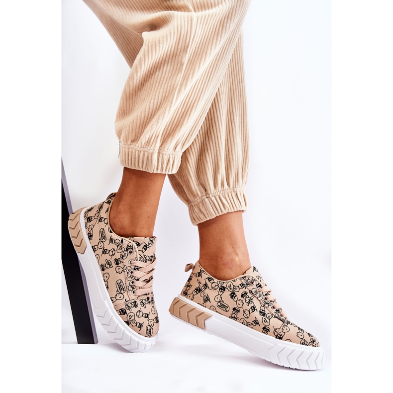 PS1 Tênis Feminino Tênis Esportivo W Estampado Anverso Bege 2