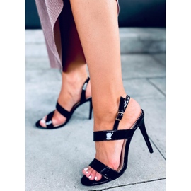 Sandália de salto alto Amanda Black preto 1